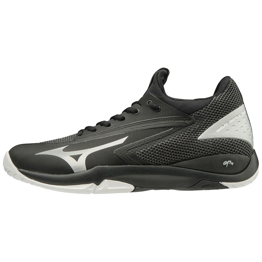 Mizuno WAVE IMPULSE AC - Bayan Tenis Ayakkabısı - Siyah/Gümüş/Beyaz Türkiye (ZPVBKR-152)